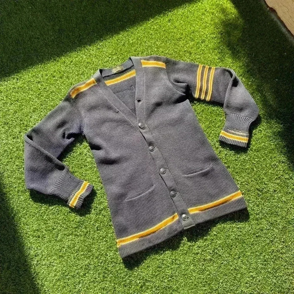 VTG 50’s Englewood Mills Chicago Wool Cardigan - Picture 5 of 8
